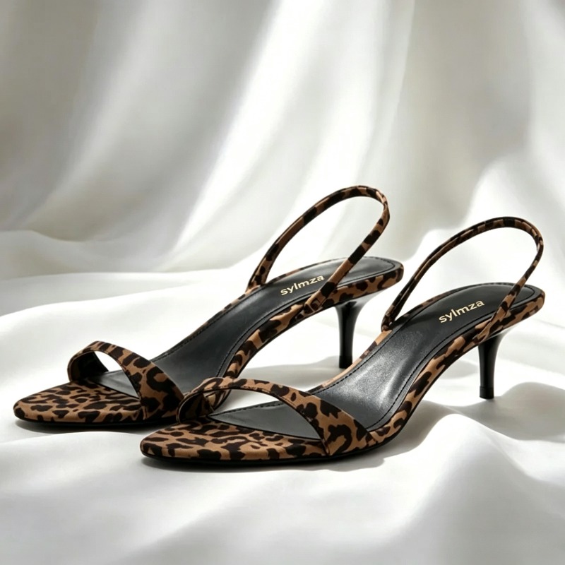 Kitten Heel Women - 2026 Sommer Sexy Offene High-Heel-Sandalen für