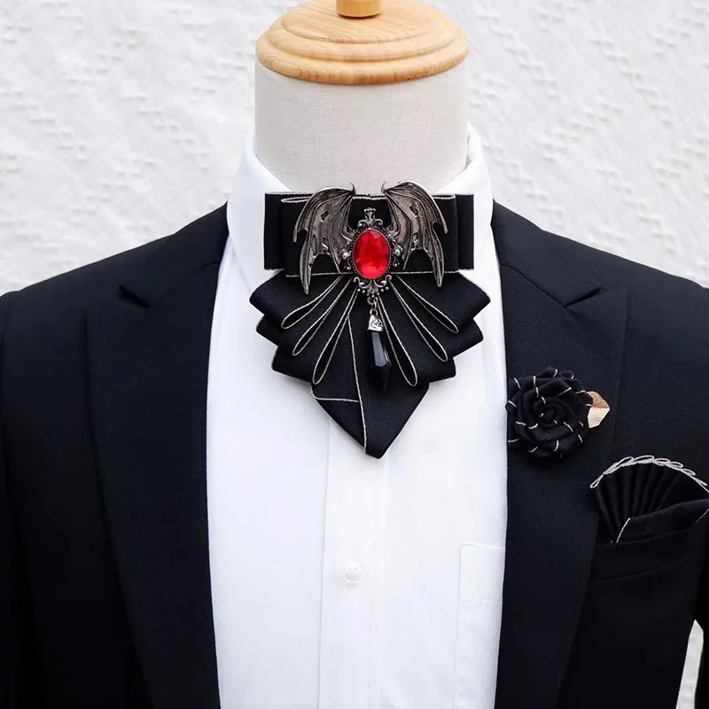 Women Formal Wear With Tie - Herren Fliege Brosche Set Britische Koreanische