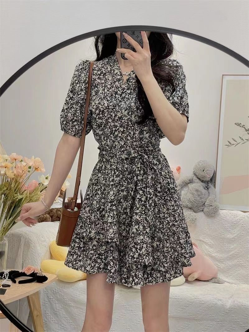 Wrap Dress Work - Wenig daisy Bodycon frauen Kleider Puff