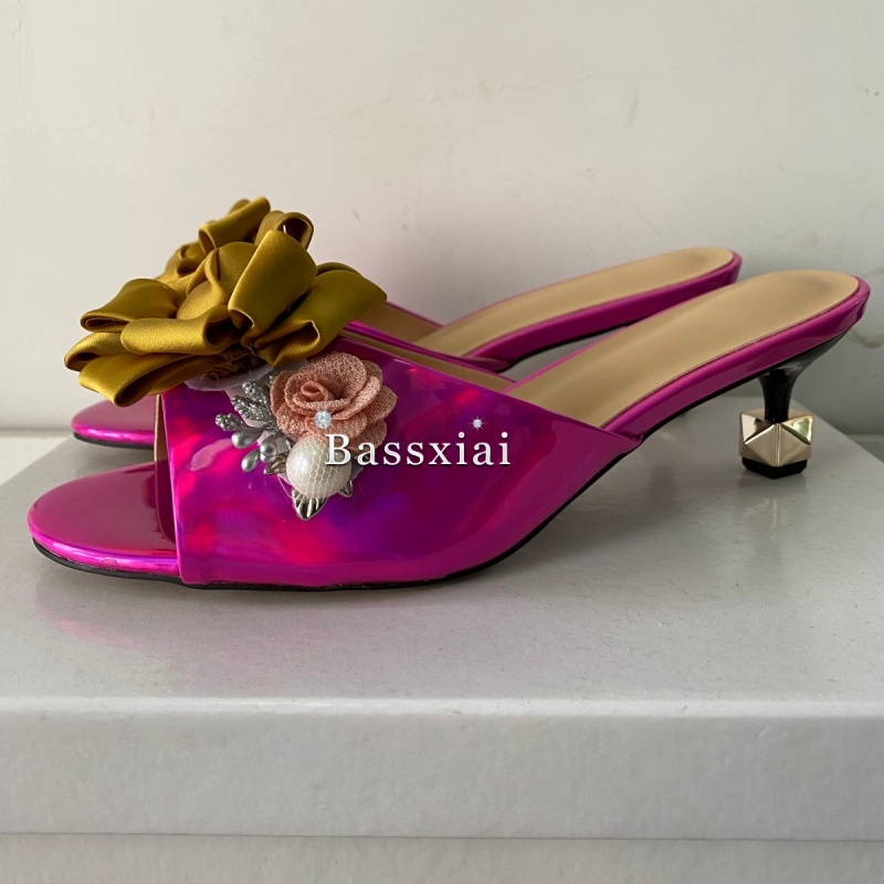 Kristall Dekor handgemachte Bl – Kitten Heel Women Bewertung und Preis