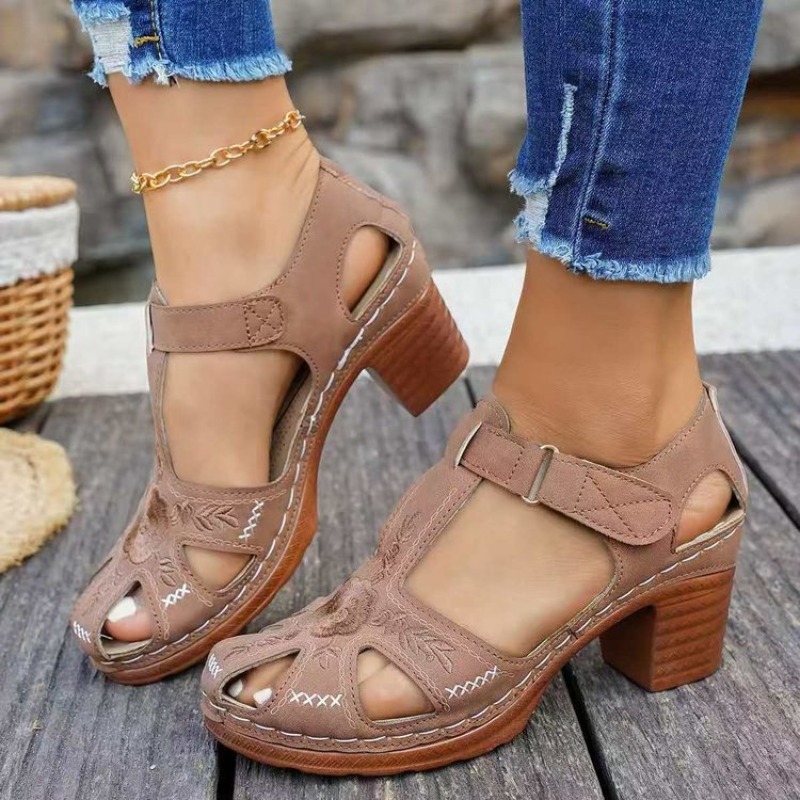 Damen-Sandalen mit mittelhohem – Women Formal Wear Footwear Bewertung und Preis