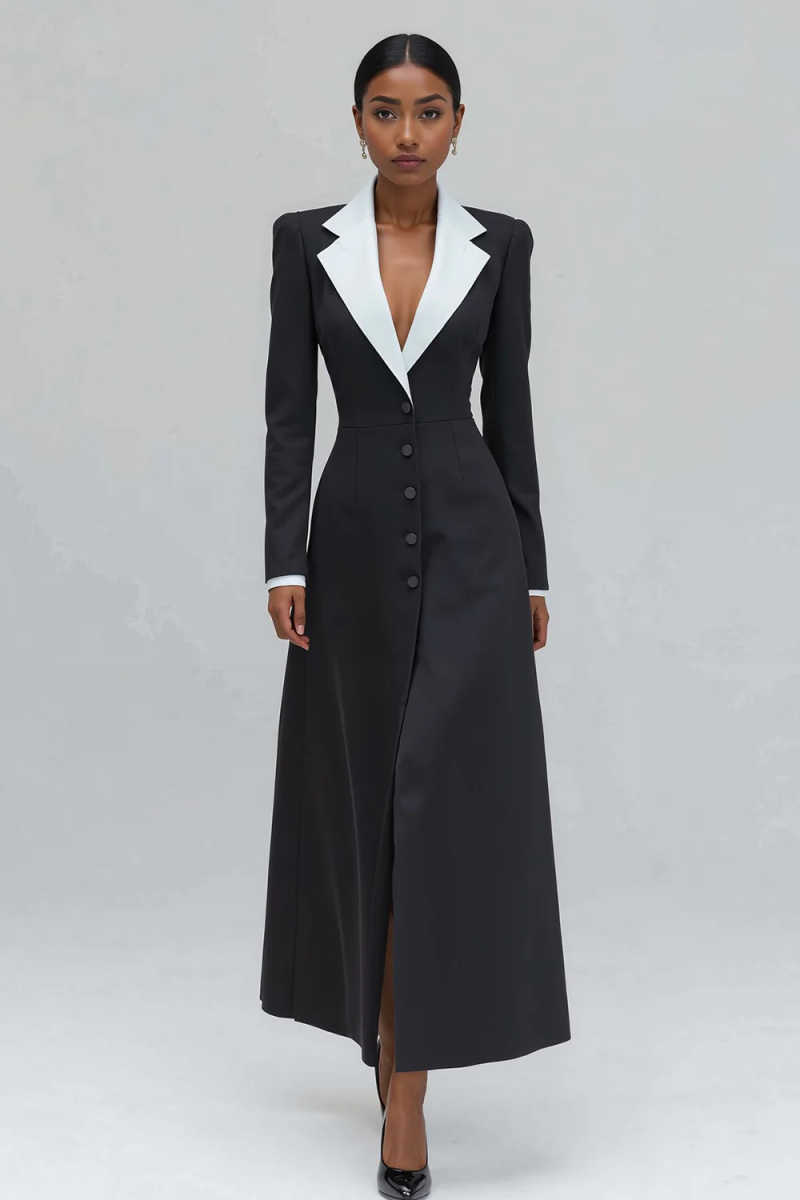 A-Linien Damen Langer Blazer,  – Women Formal Wear With Tie Bewertung und Preis