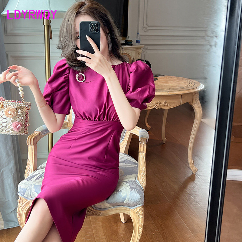2023 Sommer neue Damen Stil Bl – Wrap Dress Work Bewertung und Preis