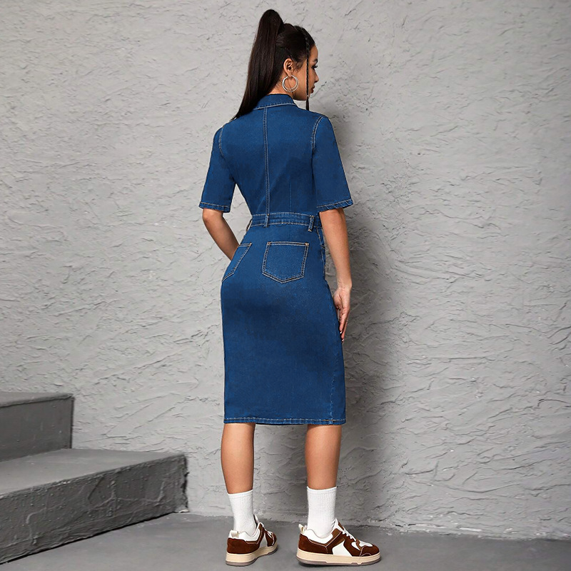 Damen Langes Kleid mit Umlegek – Wrap Dress Work Bewertung und Preis