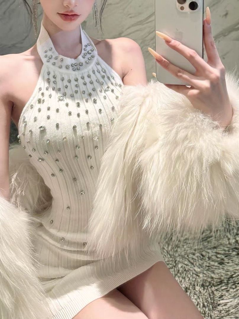 Modisches, mit Diamanten beset – Wrap Dress Work Bewertung und Preis