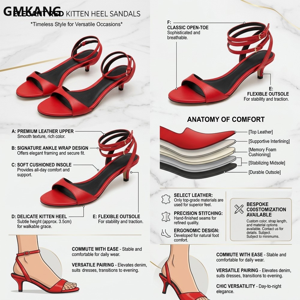 GMKANG Damen-Sandalen mit Kitt – Kitten Heel Women Bewertung und Preis