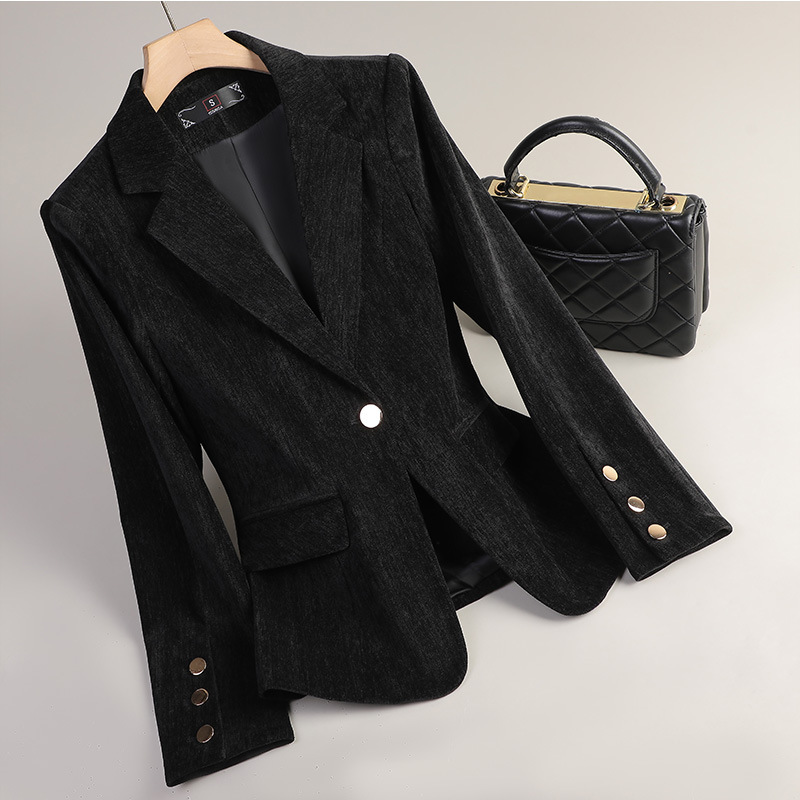 Gelbgoldener Samt-Blazer für D – Yellow Formal Wear Women Bewertung und Preis