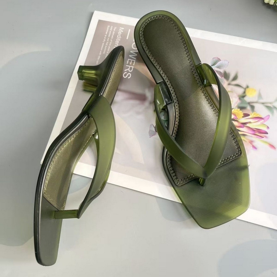 Koreanische Olivgrüne PVC-Zehe – Kitten Heel Women Bewertung und Preis