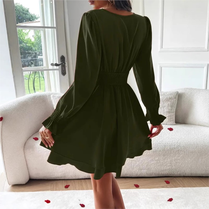 Kleider 2025, Frau Kleidung V- – Wrap Dress Work Bewertung und Preis