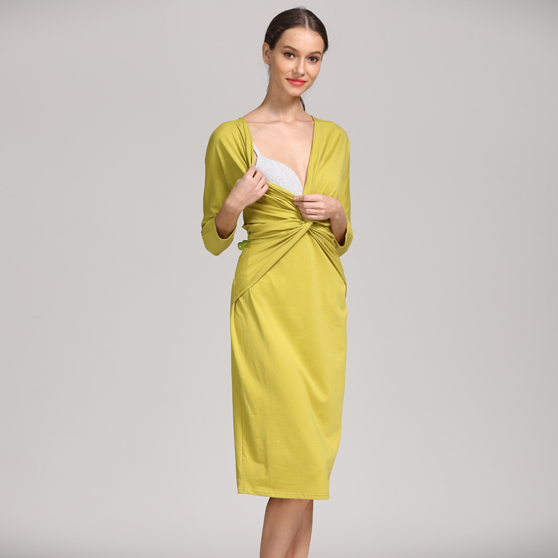 Umstandskleid mit Twist-Front  – Wrap Dress Work Bewertung und Preis