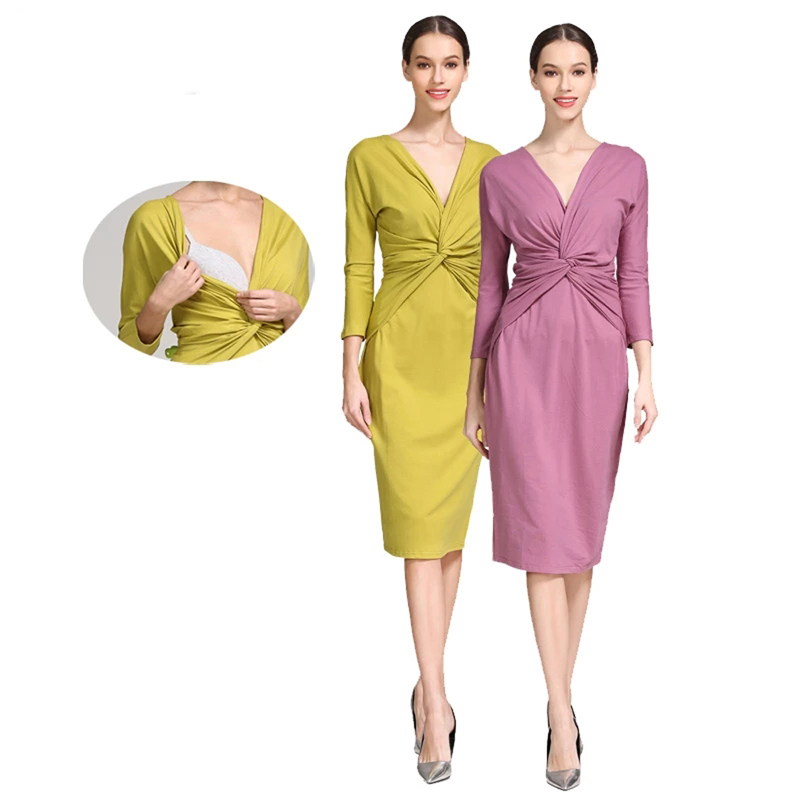 Umstandskleid mit Twist-Front  – Wrap Dress Work Bewertung und Preis