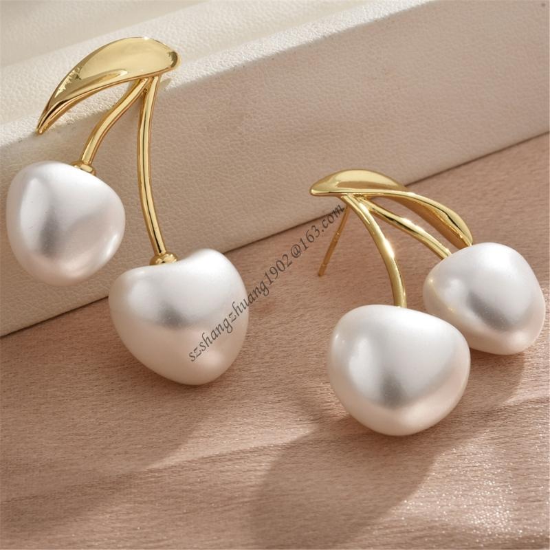 Kirschblüten-Perlen-Ohrschmuck – Women Formal Event Wear Bewertung und Preis
