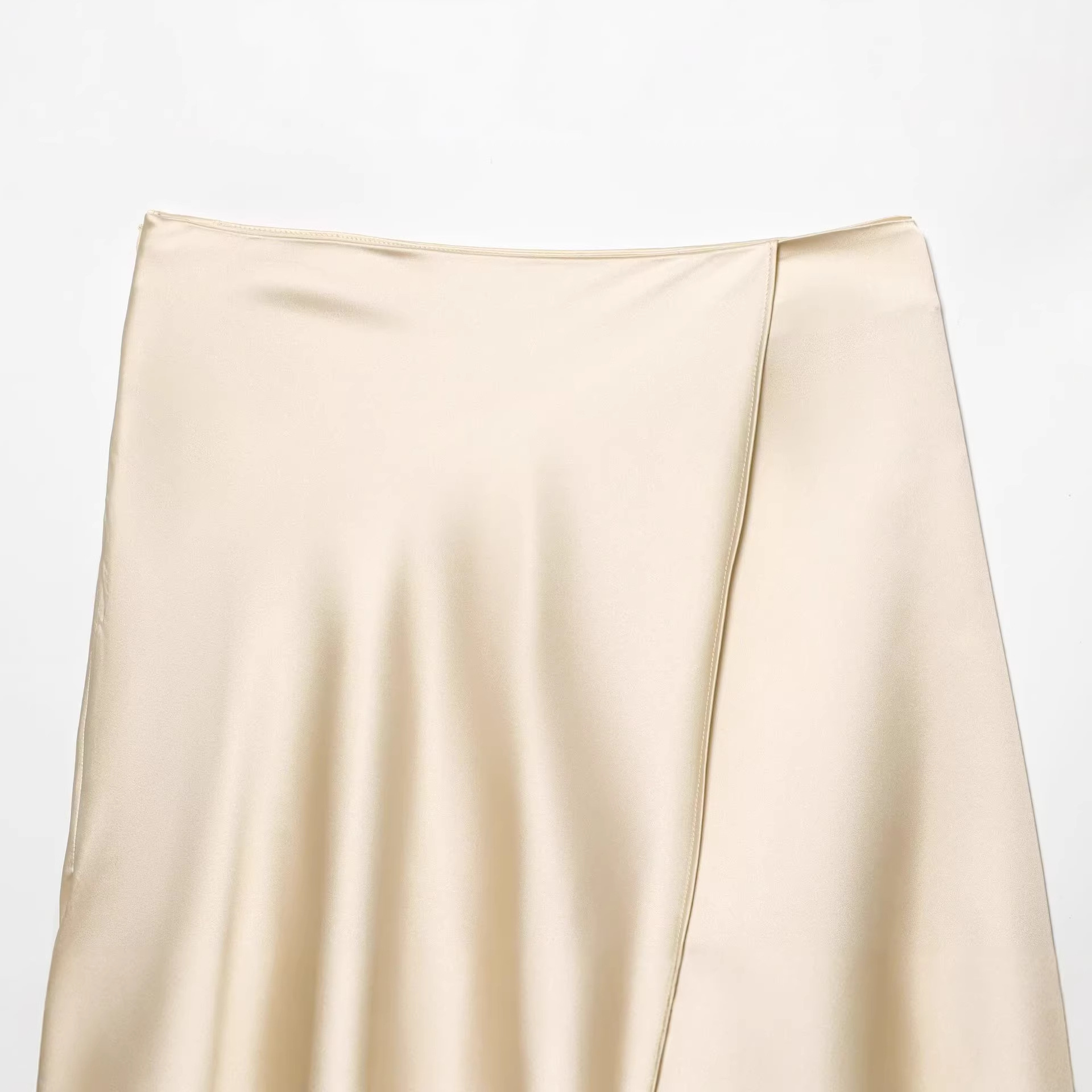 Eleganter Satinrock mit Spitze – Yellow Formal Wear Women Bewertung und Preis